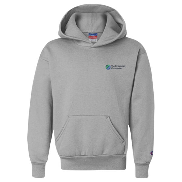   - Double Dry Eco Youth Hooded Sweatshirt Thumbnail